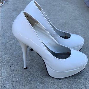 Pretty white high heels